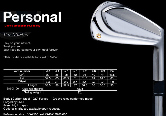 2012 Epon Personal Forged Irons - General Equipment Talk - MyGolfSpy Forum